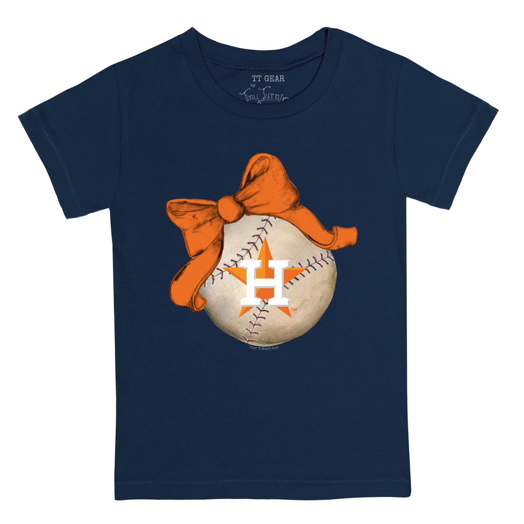 Tiny Turnip Houston Astros S'mores Tee Shirt Women's XS / Navy Blue