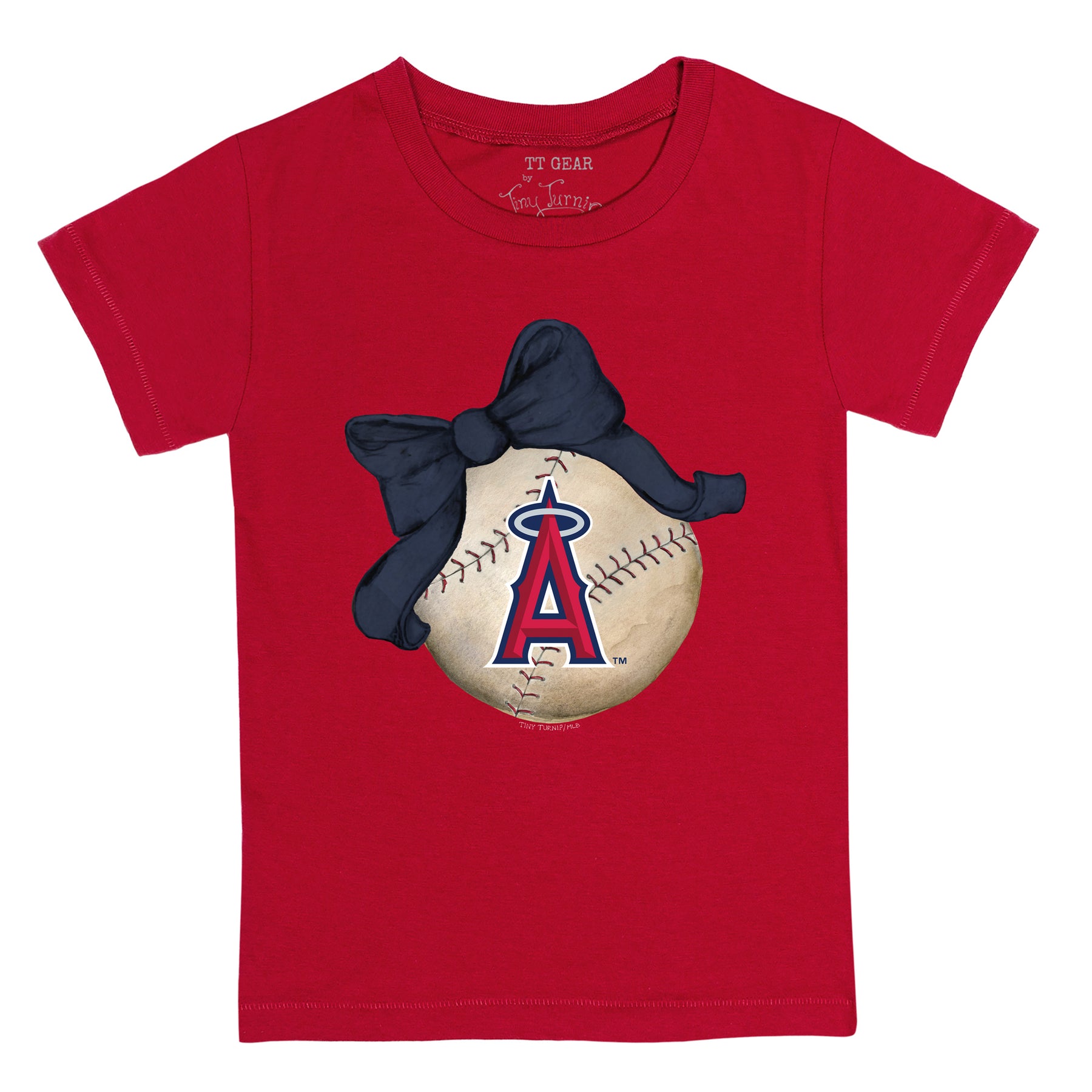 Los Angeles Angels Baseball Bow Tee Shirt