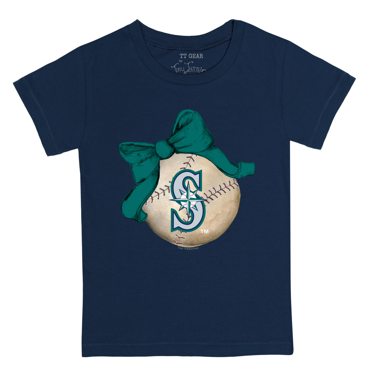 Seattle Mariners Baseball Bow Tee Shirt