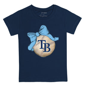 Tampa Bay Rays Baseball Bow Tee Shirt