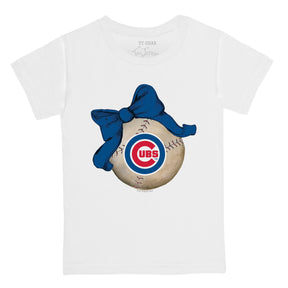 Chicago Cubs Baseball Bow Tee Shirt