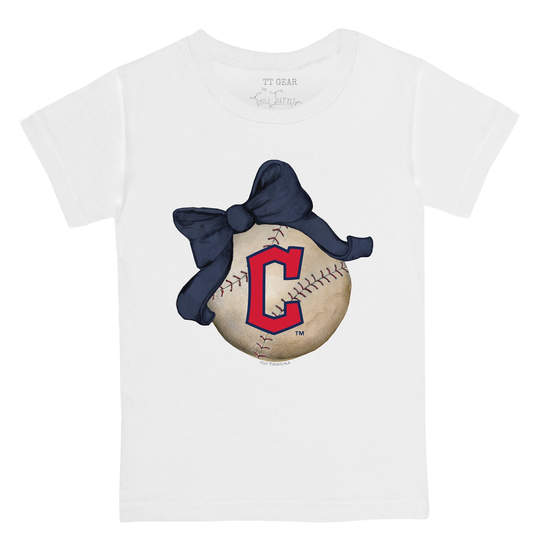 Cleveland Guardians Baseball Bow Tee Shirt