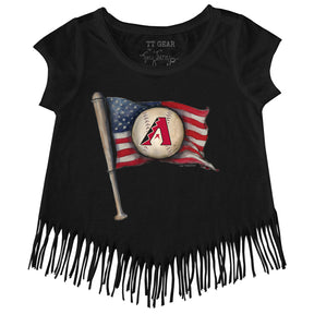 Arizona Diamondbacks Baseball Flag Fringe Tee