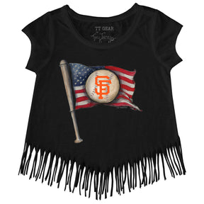 San Francisco Giants Baseball Flag Fringe Tee