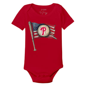 Philadelphia Phillies Baseball Flag Short Sleeve Snapper