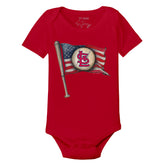 St. Louis Cardinals Baseball Flag Short Sleeve Snapper
