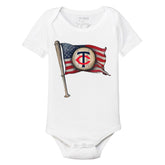 Minnesota Twins Baseball Flag Short Sleeve Snapper - Tiny Turnip