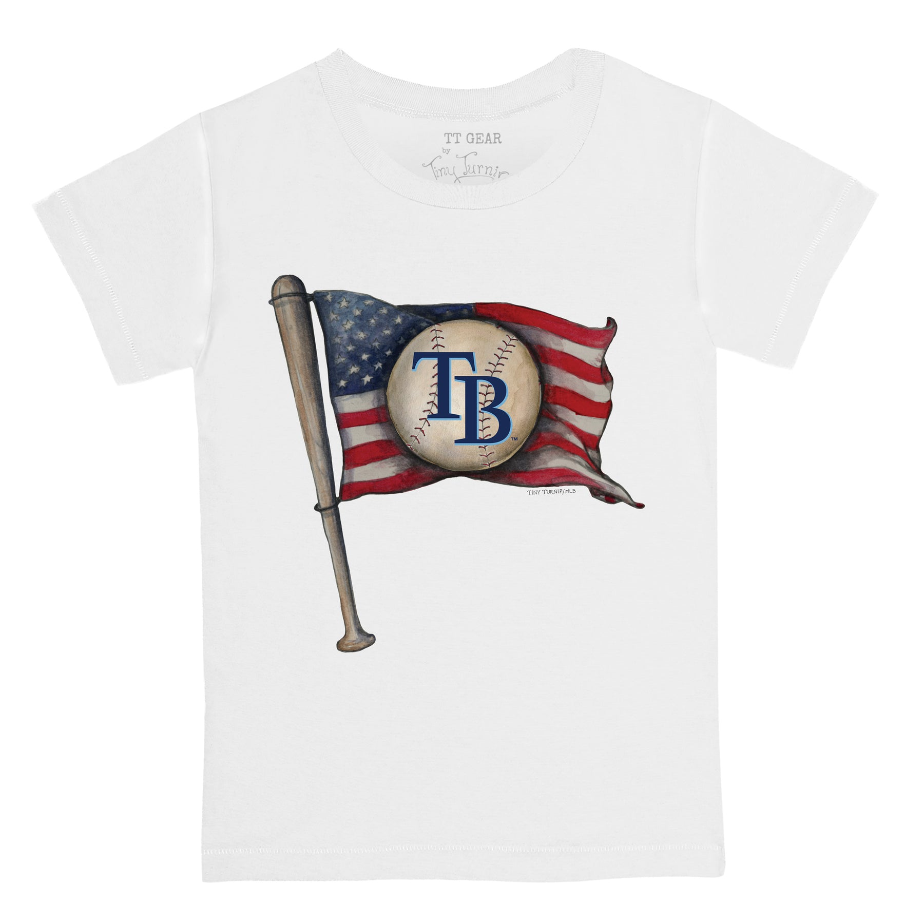 Tampa Bay Rays Baseball Flag Tee Shirt
