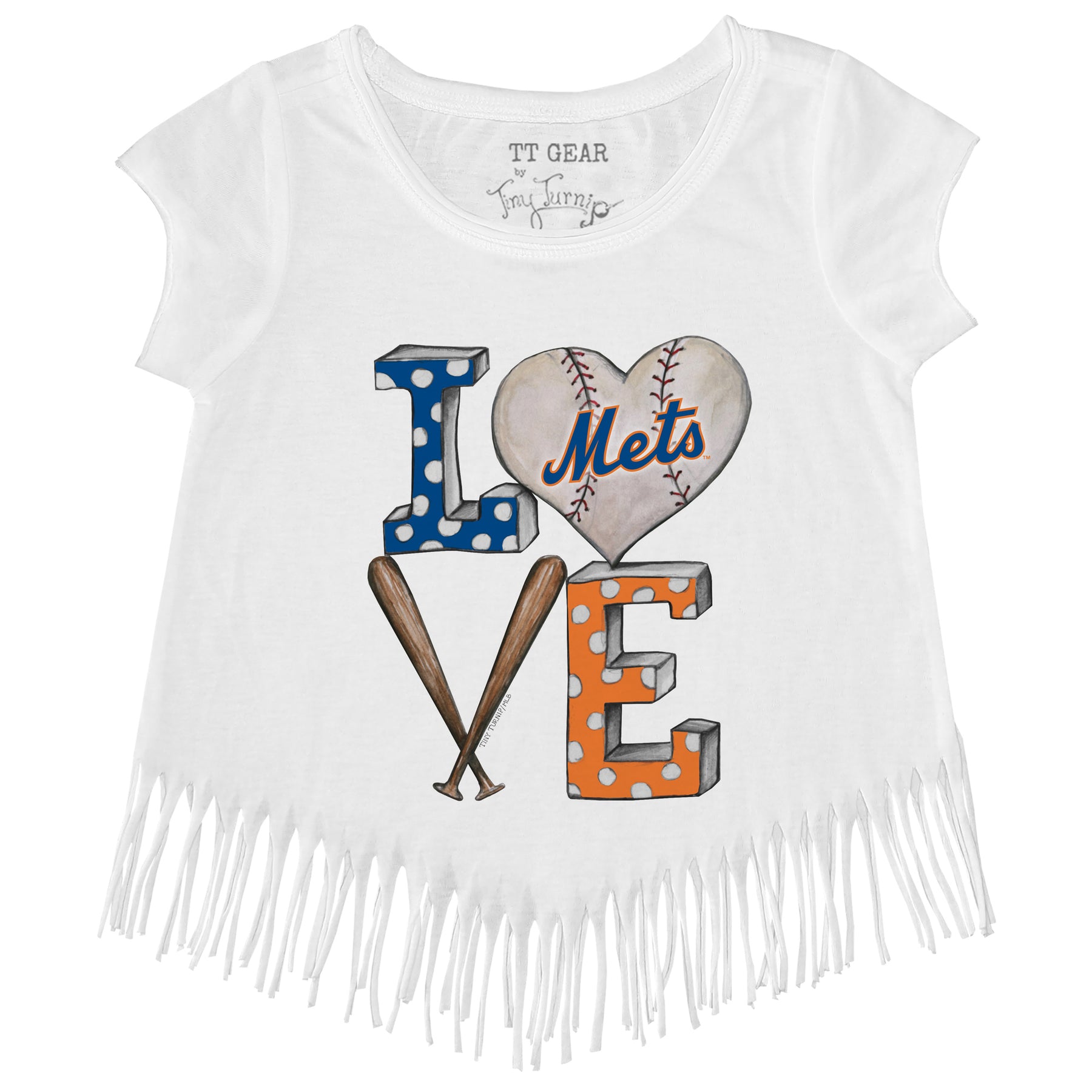 New York Mets Baseball LOVE Fringe Tee