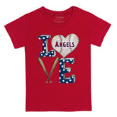 Los Angeles Angels Baseball LOVE Tee Shirt