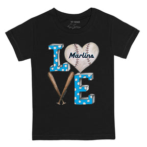 Miami Marlins Baseball LOVE Tee Shirt