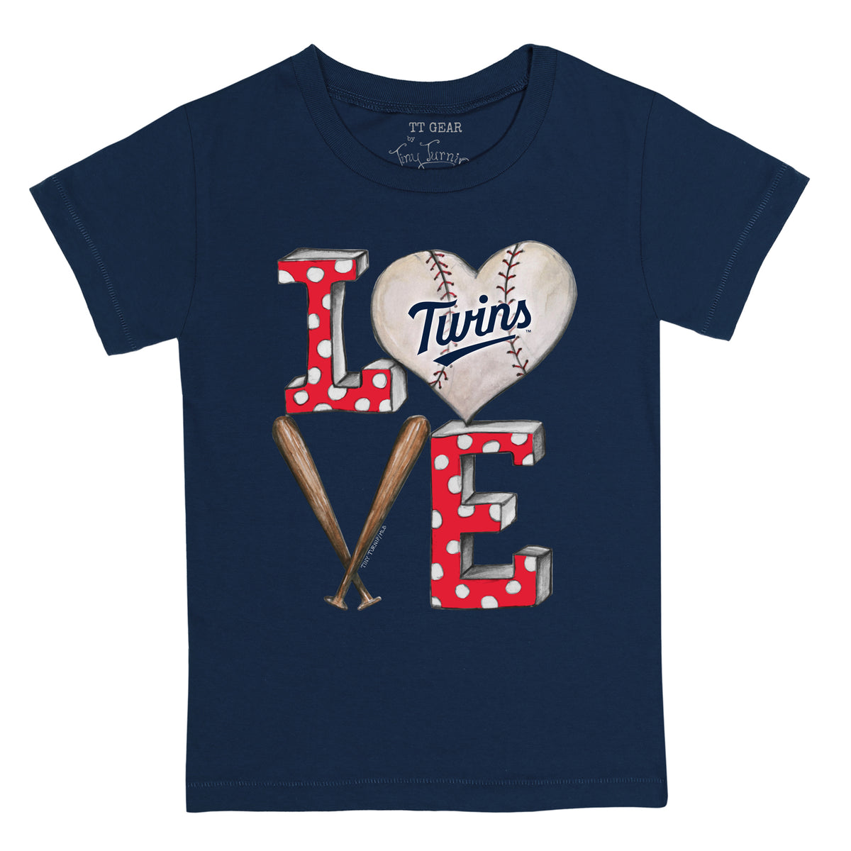 Minnesota Twins Baseball LOVE Tee Shirt