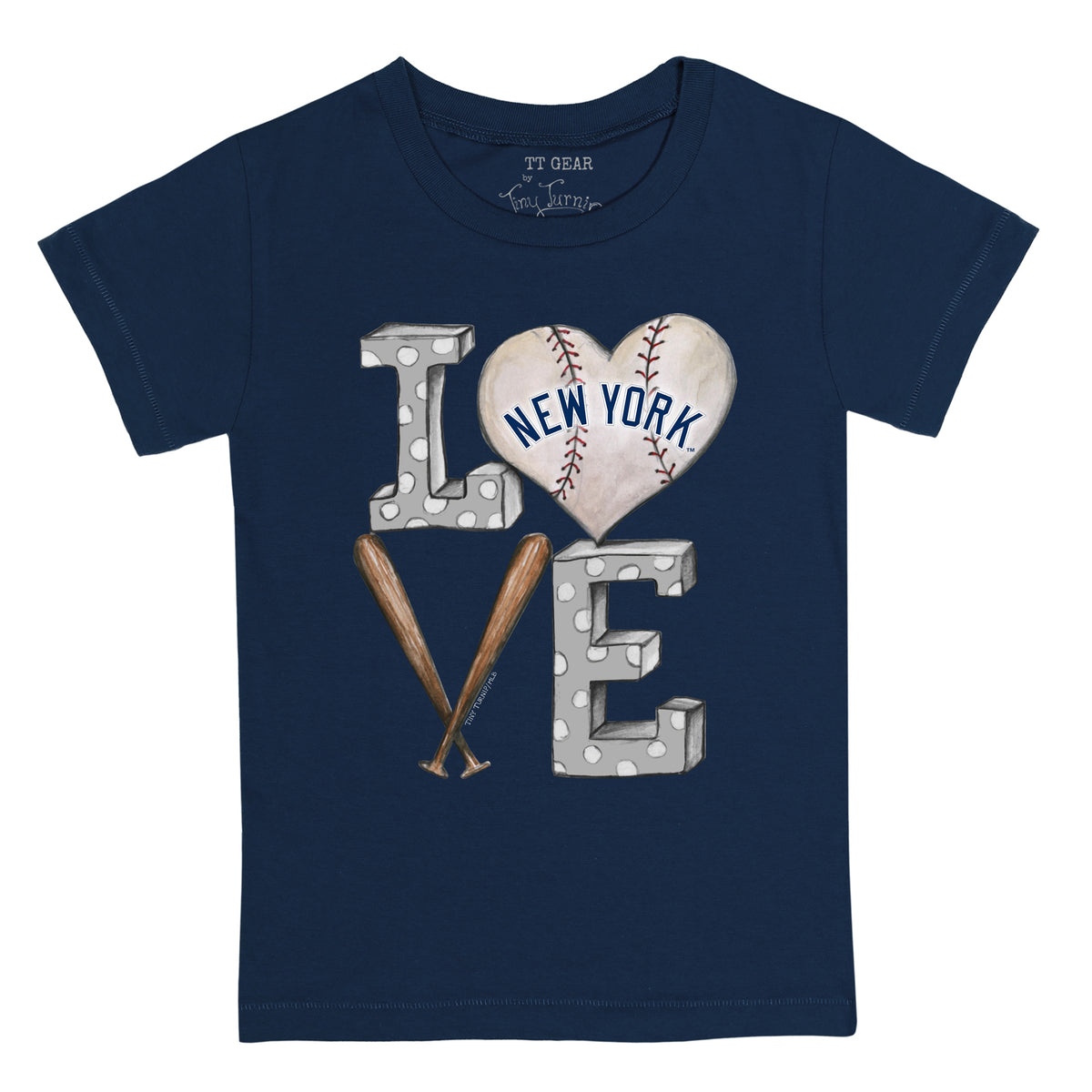 New York Yankees Baseball LOVE Tee Shirt