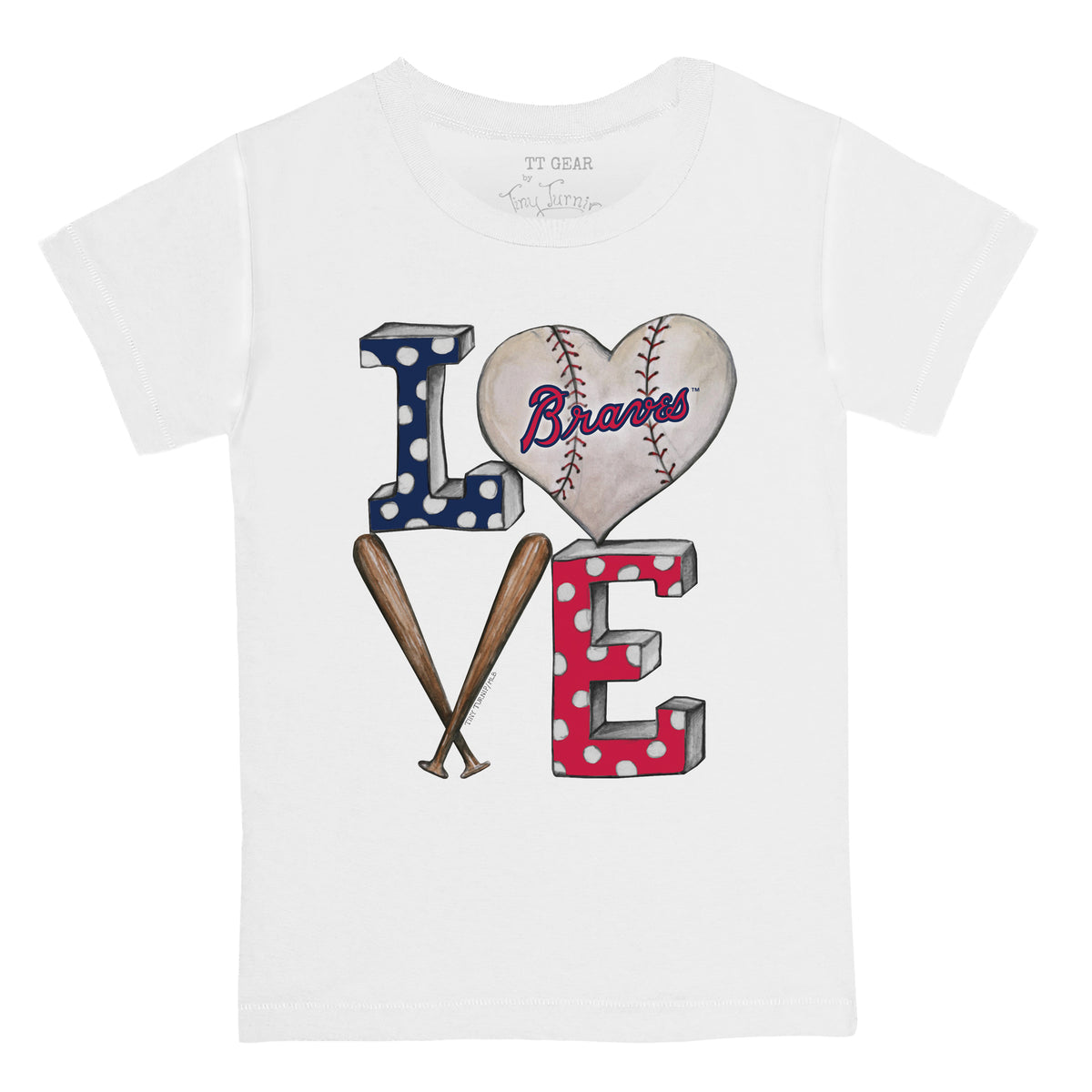 Atlanta Braves Baseball LOVE Tee Shirt