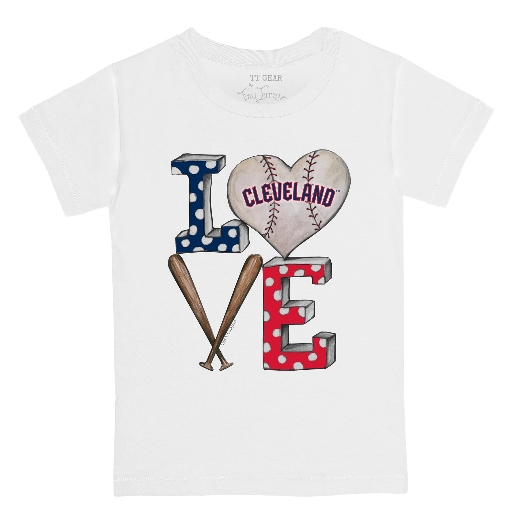 Cleveland Guardians Baseball LOVE Tee Shirt