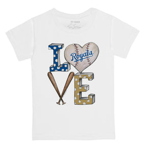 Women's Tiny Turnip Royal Kansas City Royals Baseball Love T-Shirt Size: Small