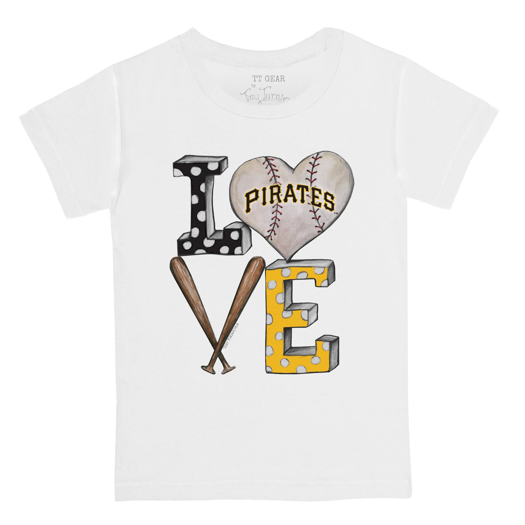 Pittsburgh Pirates Baseball LOVE Tee Shirt