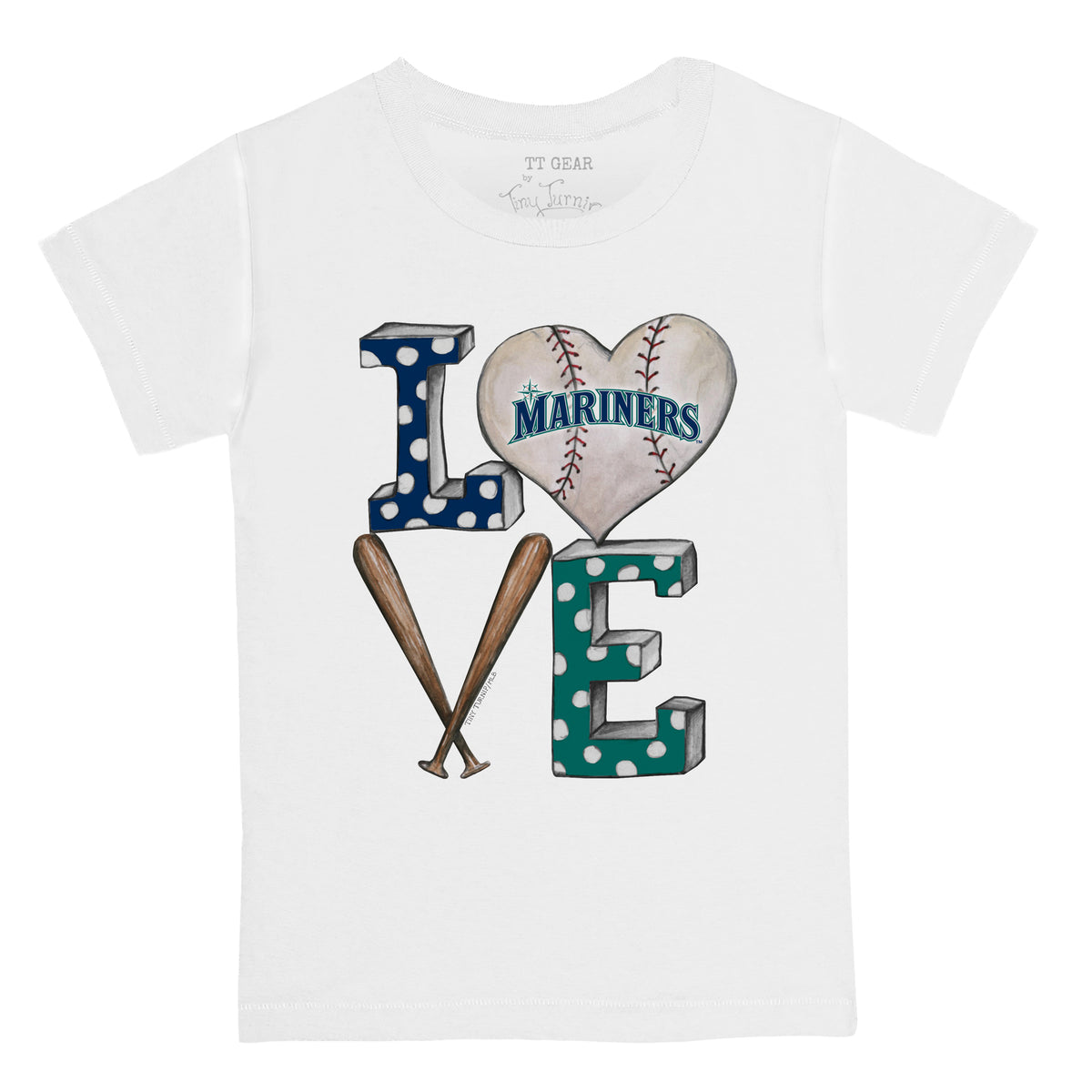 Seattle Mariners Baseball LOVE Tee Shirt