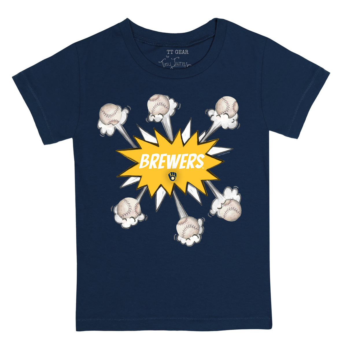Milwaukee Brewers Baseball Pow Tee Shirt