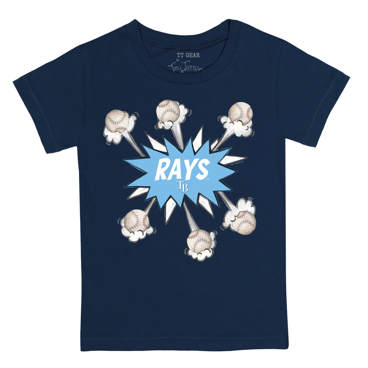 Tampa Bay Rays Baseball Pow Tee Shirt
