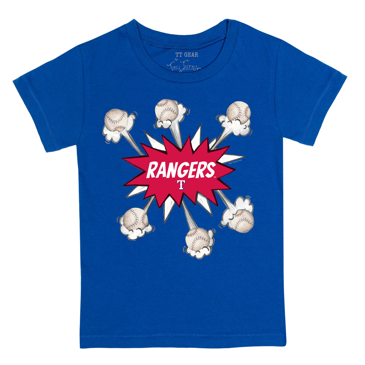 Texas Rangers Baseball Pow Tee Shirt