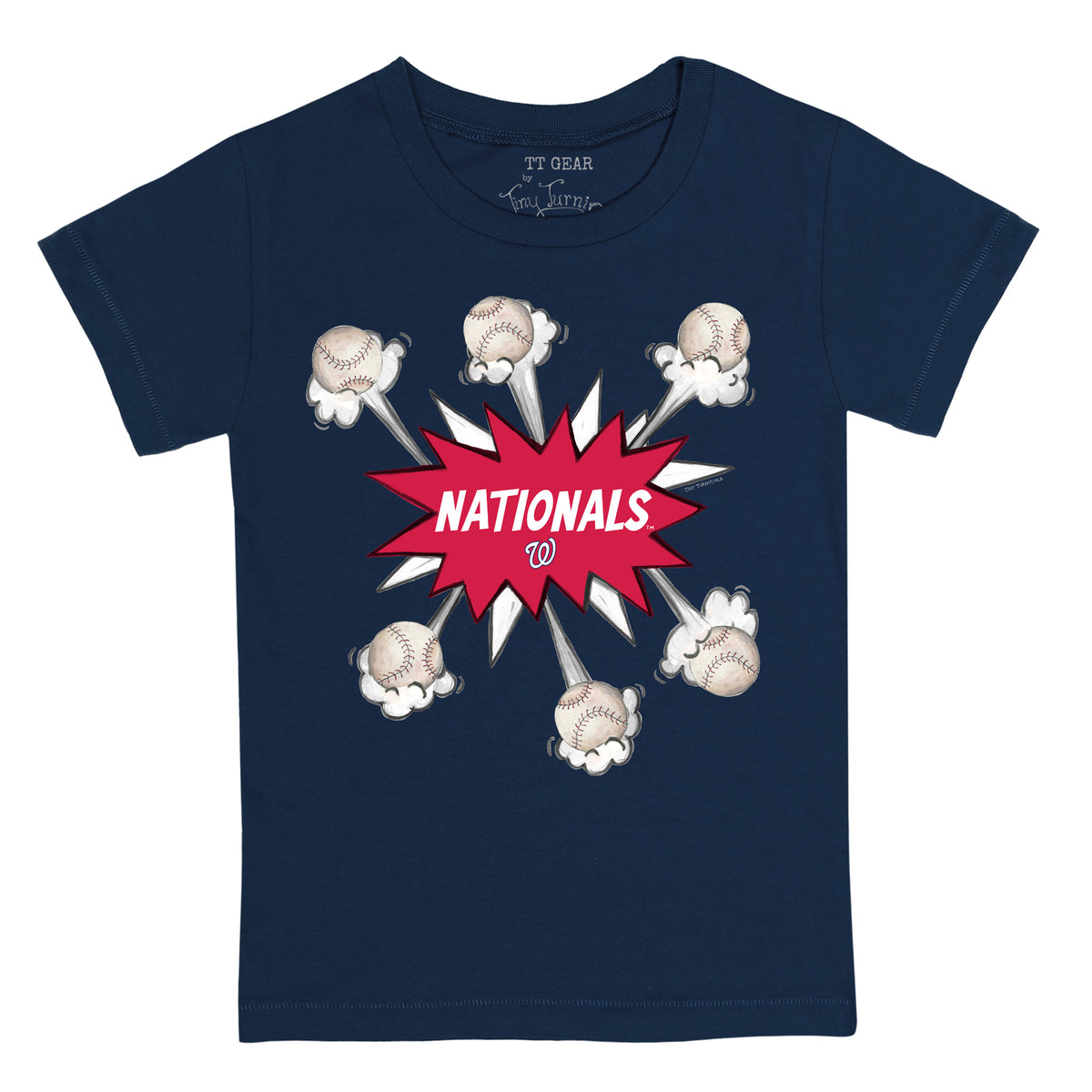 Washington Nationals Baseball Pow Tee Shirt