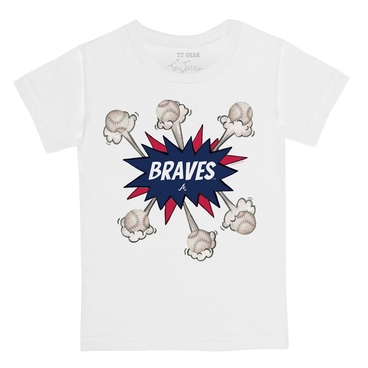 Atlanta Braves Baseball Pow Tee Shirt