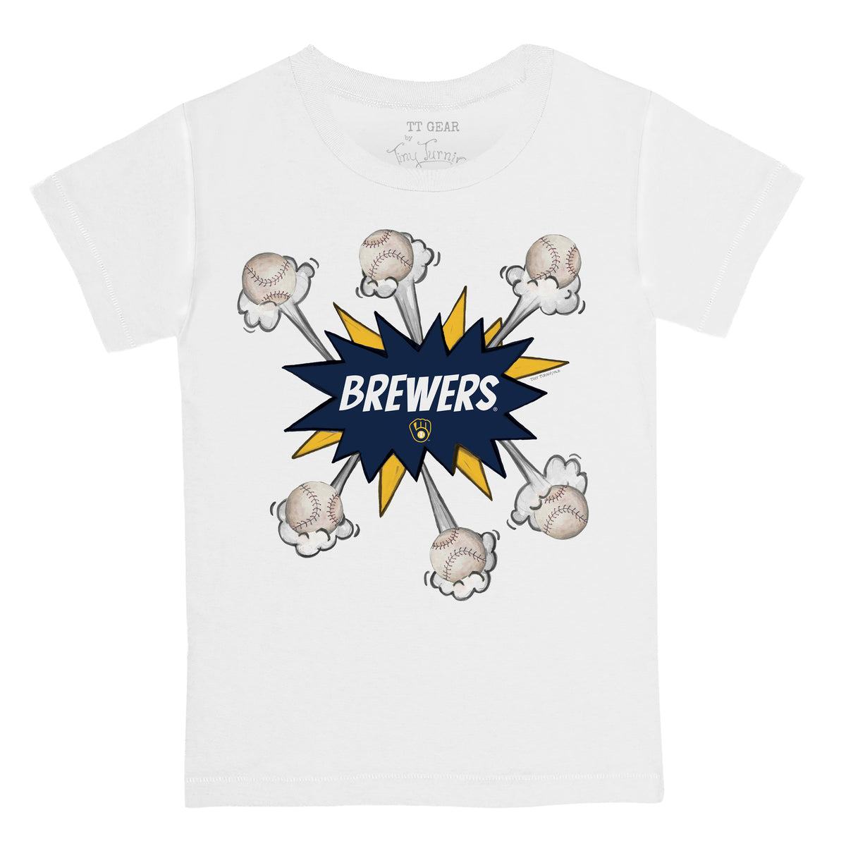 Milwaukee Brewers Baseball Pow Tee Shirt