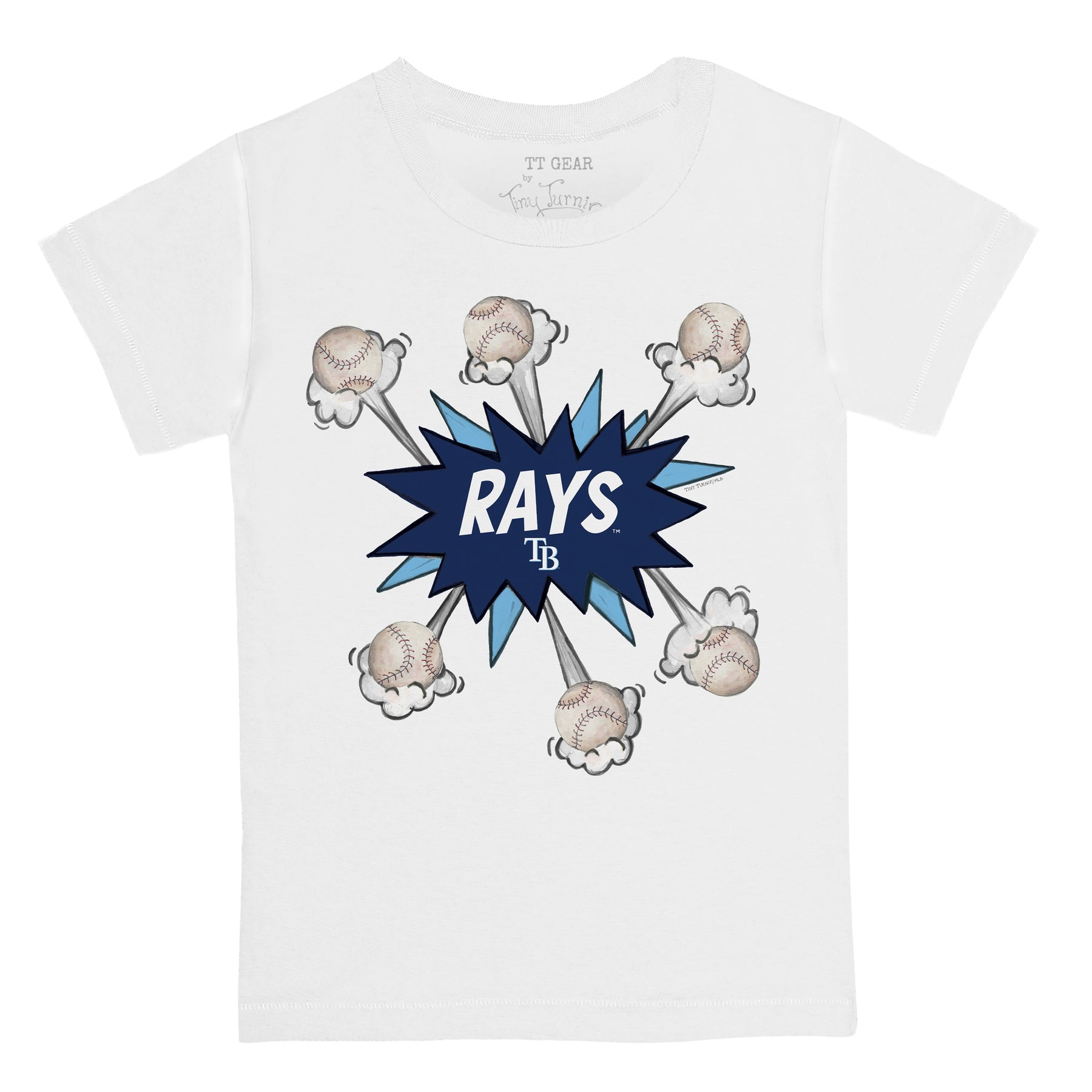 Tampa Bay Rays Baseball Pow Tee Shirt