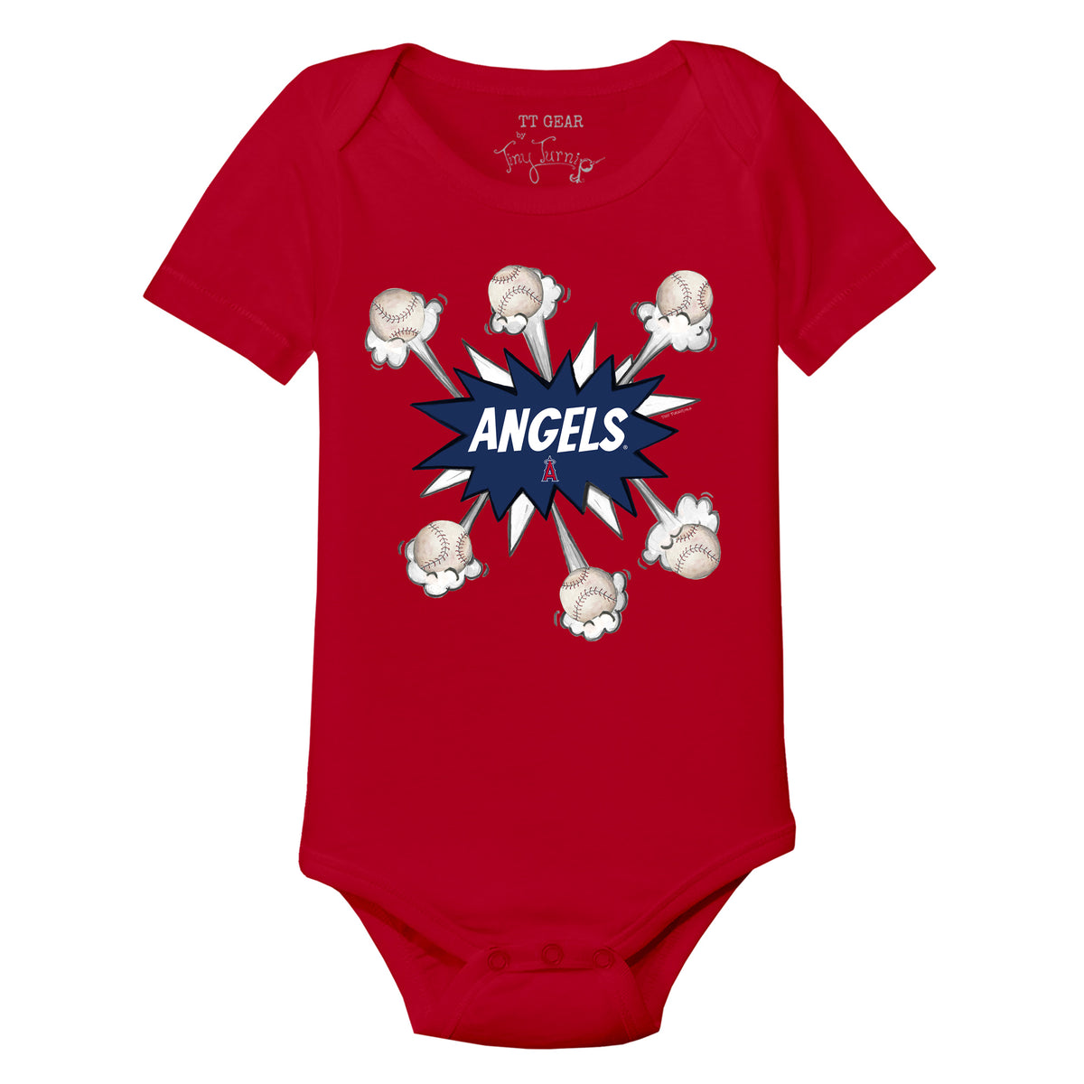 Los Angeles Angels Baseball Pow Short Sleeve Snapper