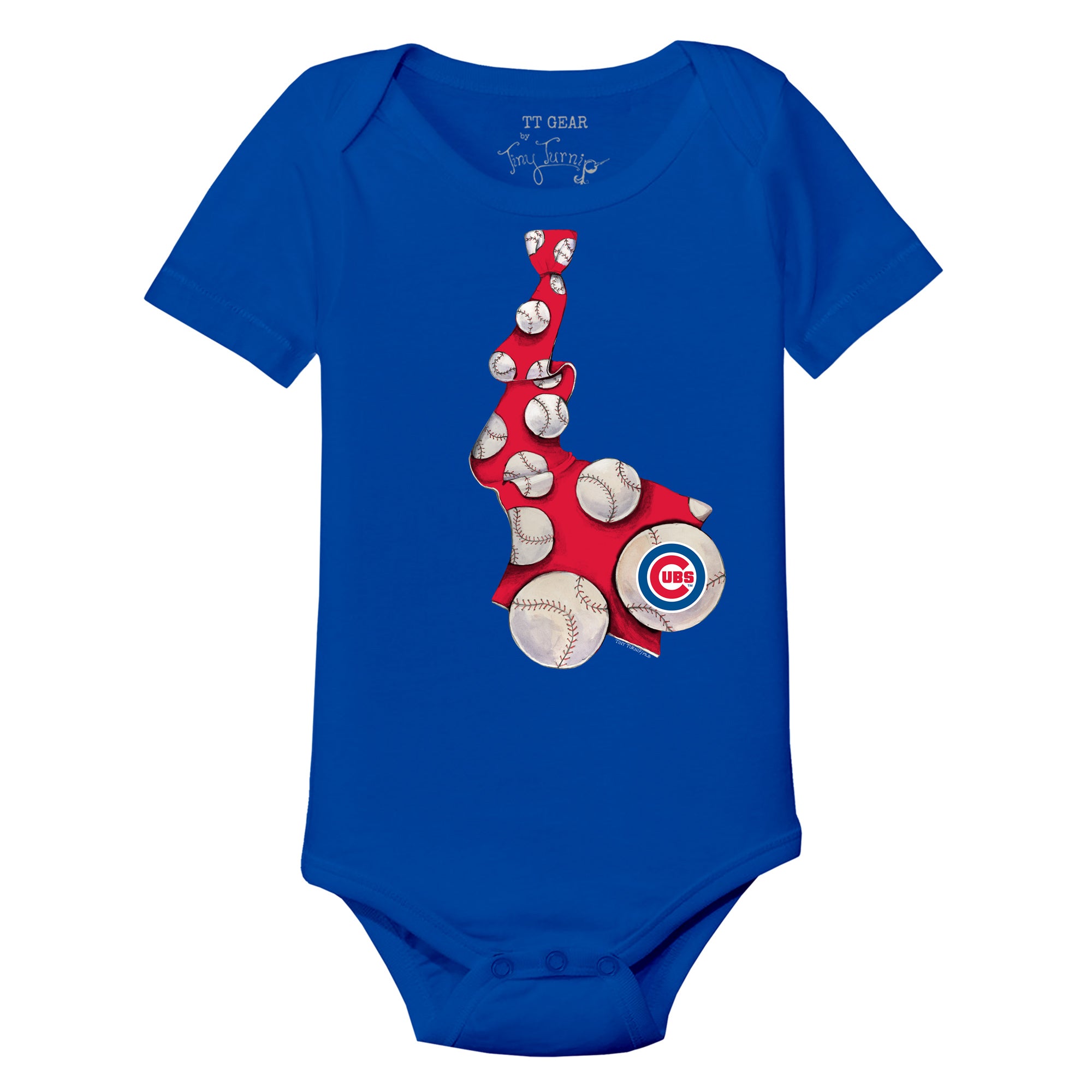 Infant Chicago Cubs Tiny Turnip Royal Spit Ball T-Shirt