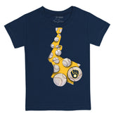 Milwaukee Brewers Baseball Tie Tee Shirt