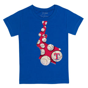 Texas Rangers Baseball Tie Tee Shirt