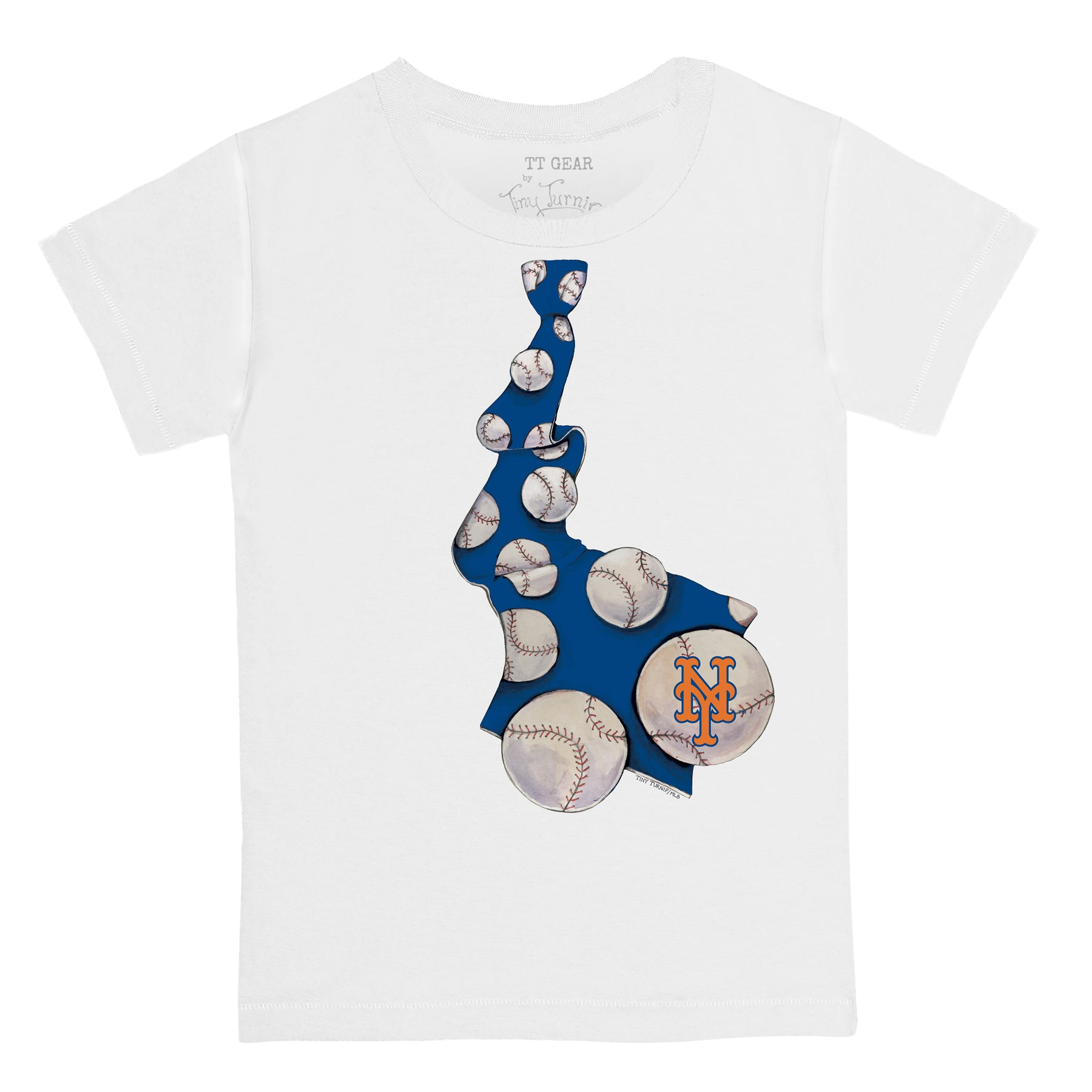 Lids New York Mets Tiny Turnip Toddler Stega T-Shirt - Royal