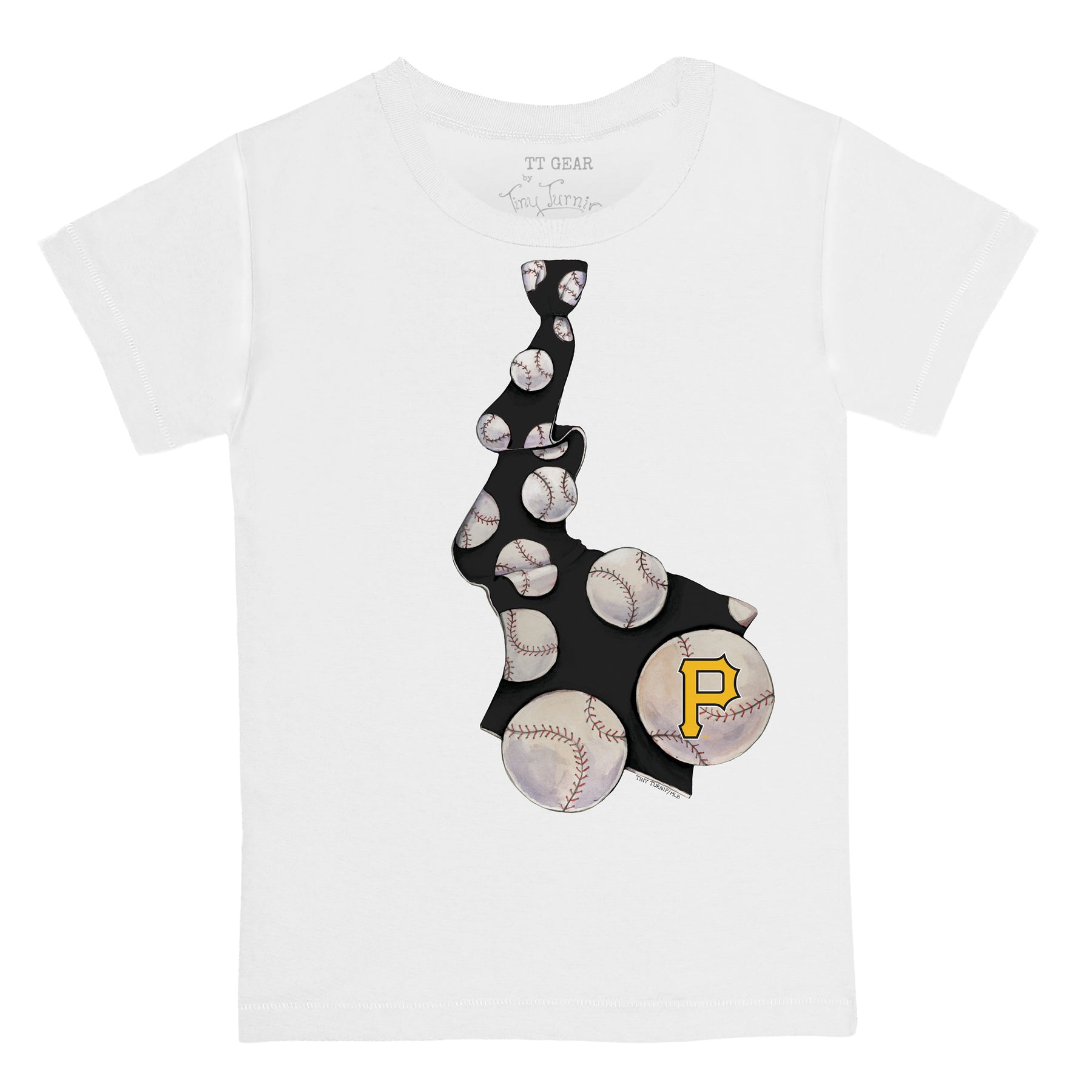 Lids Pittsburgh Pirates Tiny Turnip Youth Stitched Baseball T-Shirt - White