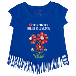 Toronto Blue Jays Blooming Baseballs Fringe Tee