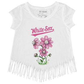 Chicago White Sox Blooming Baseballs Fringe Tee