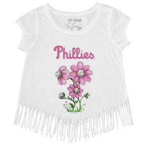 Philadelphia Phillies Blooming Baseballs Fringe Tee