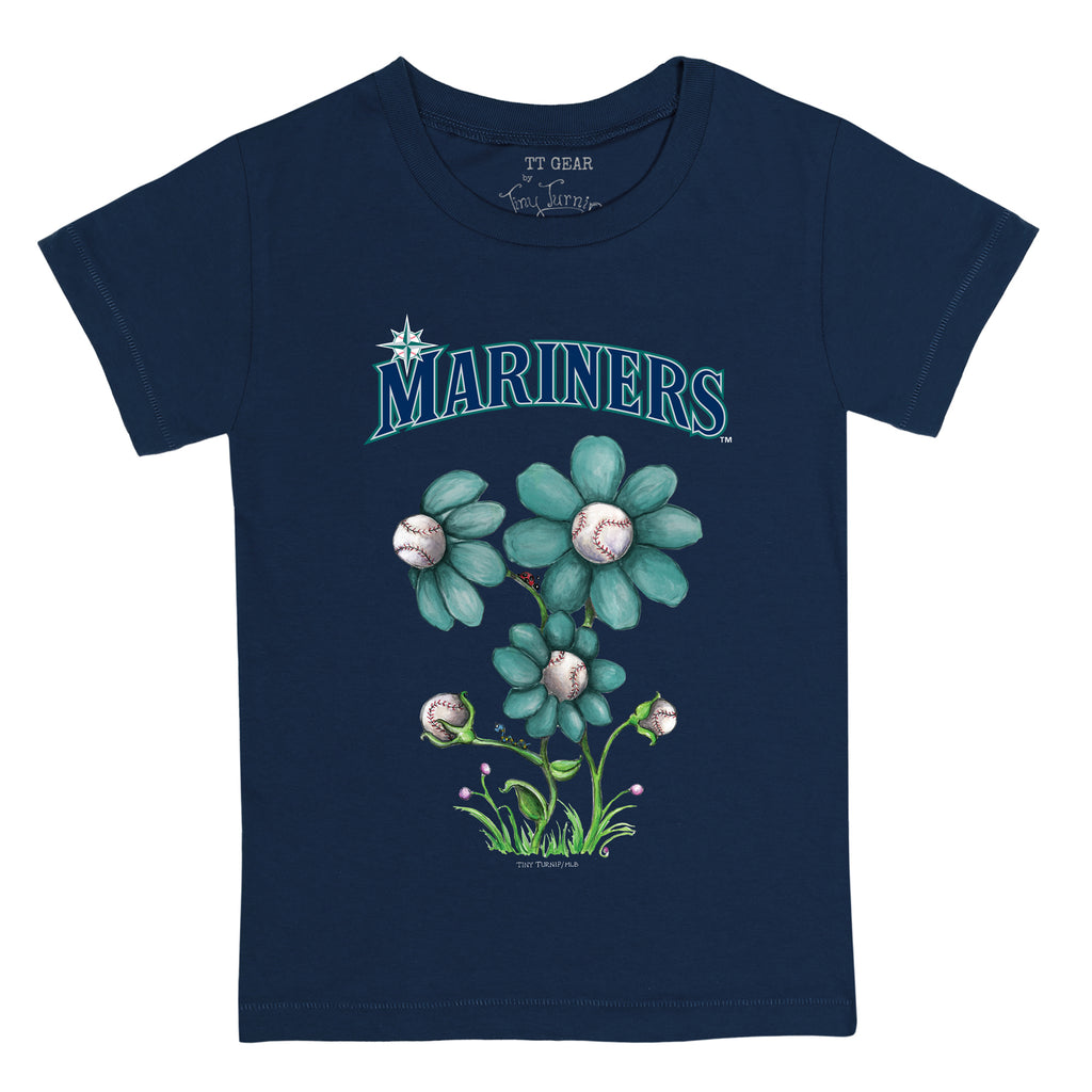 Seattle Mariners Shirt Womens Extra Large Blue Short Sleeve Spring