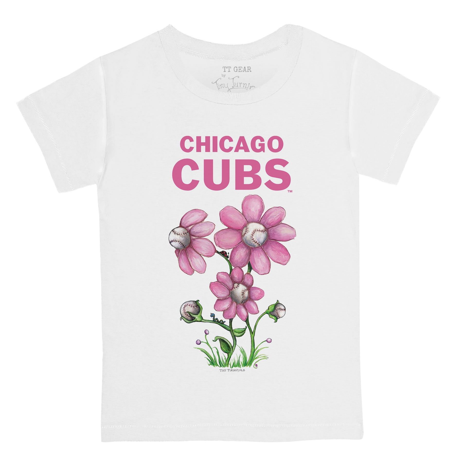 Chicago Cubs Blooming Baseballs Tee Shirt