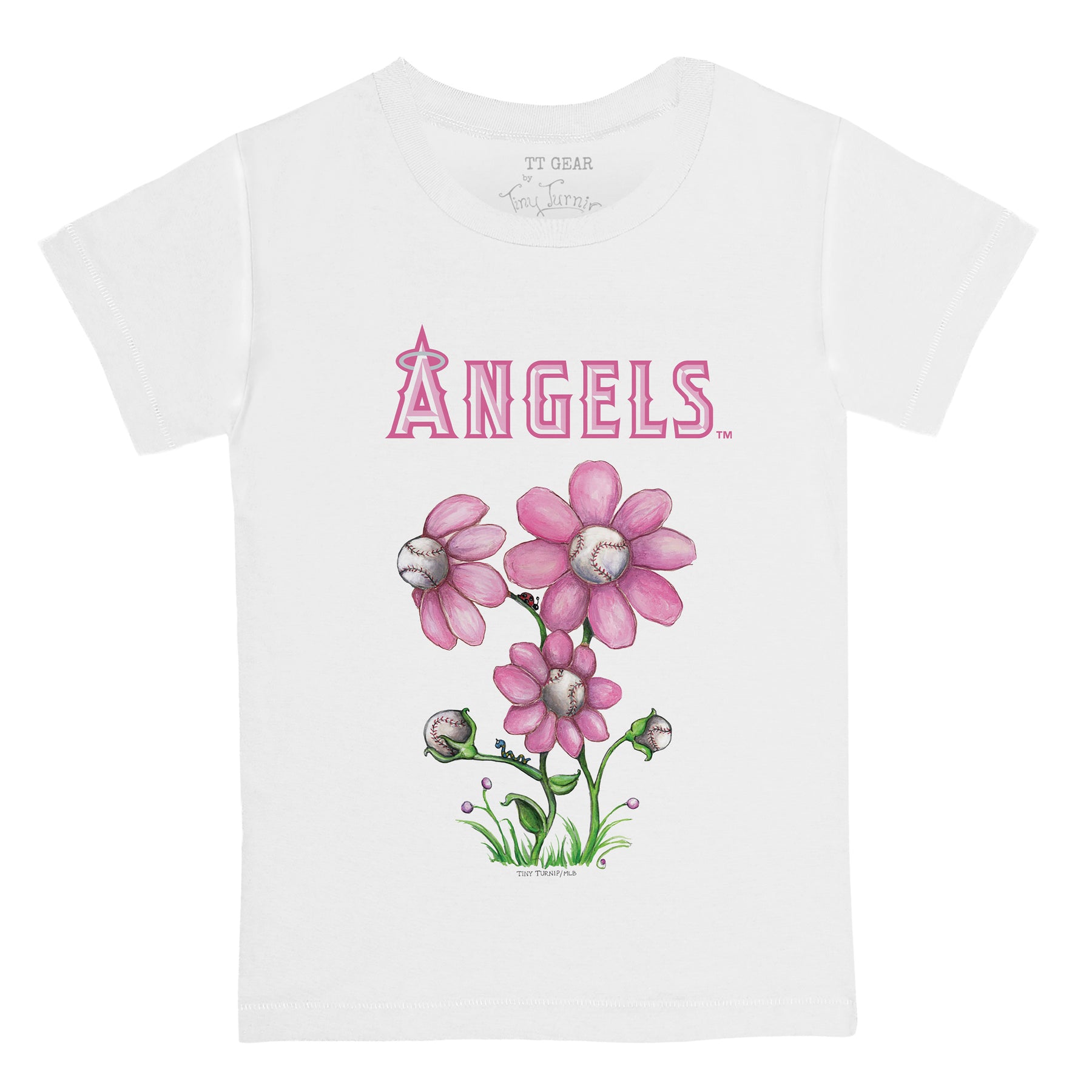 Los Angeles Angels Blooming Baseballs Tee Shirt