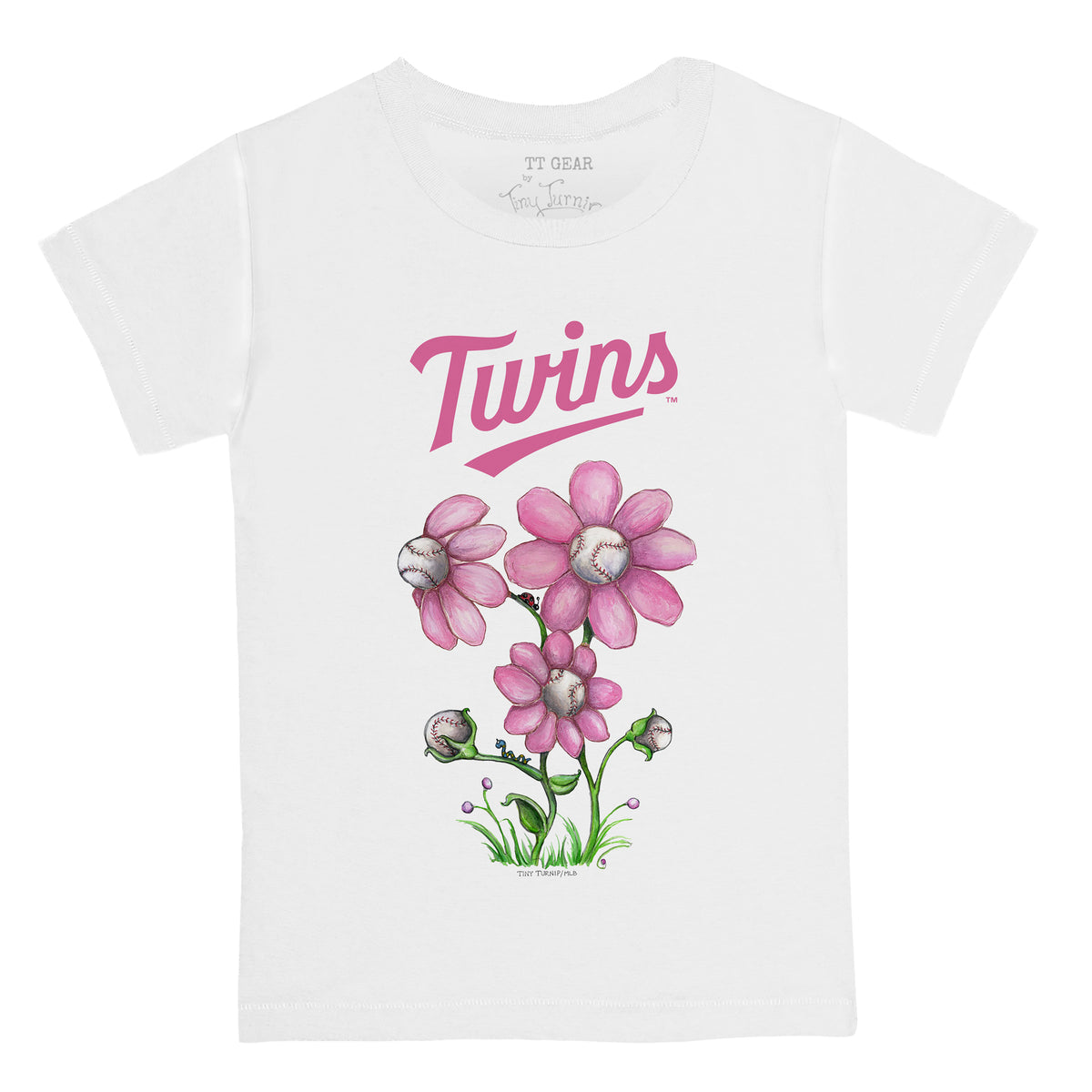 Minnesota Twins Blooming Baseballs Tee Shirt