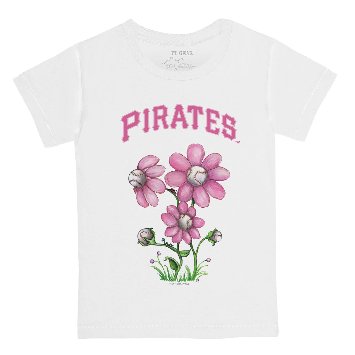Pittsburgh Pirates Blooming Baseballs Tee Shirt