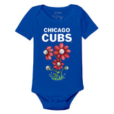 Chicago Cubs Blooming Baseballs Short Sleeve Snapper