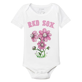 Boston Red Sox Blooming Baseballs Short Sleeve Snapper
