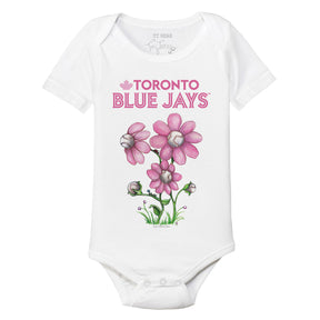 Toronto Blue Jays Blooming Baseballs Short Sleeve Snapper