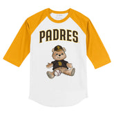 San Diego Padres Boy Teddy 3/4 Gold Sleeve Raglan