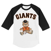 San Francisco Giants Boy Teddy 3/4 Black Sleeve Raglan