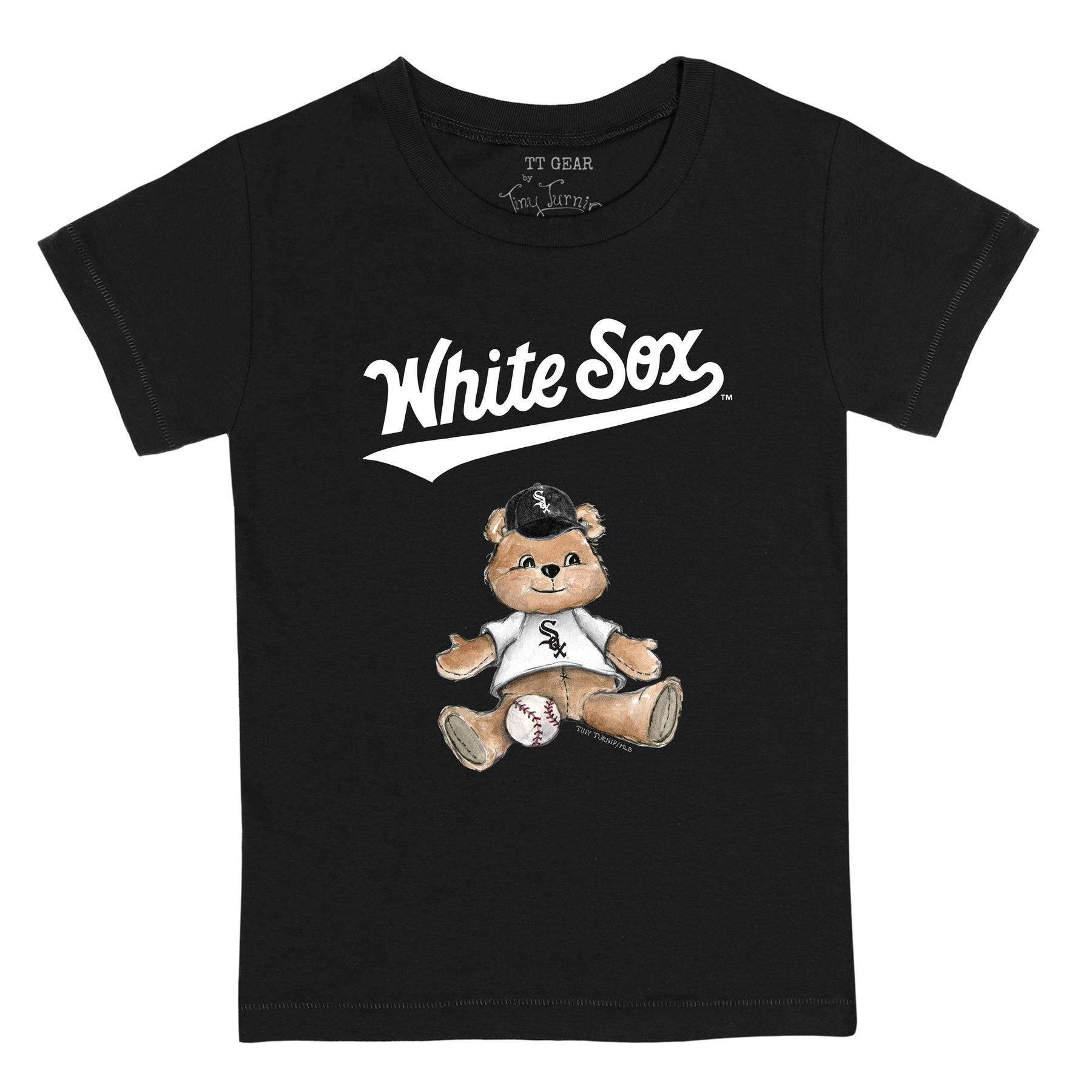 Boston Red Sox Tiny Turnip Infant Teddy Boy T-Shirt - White