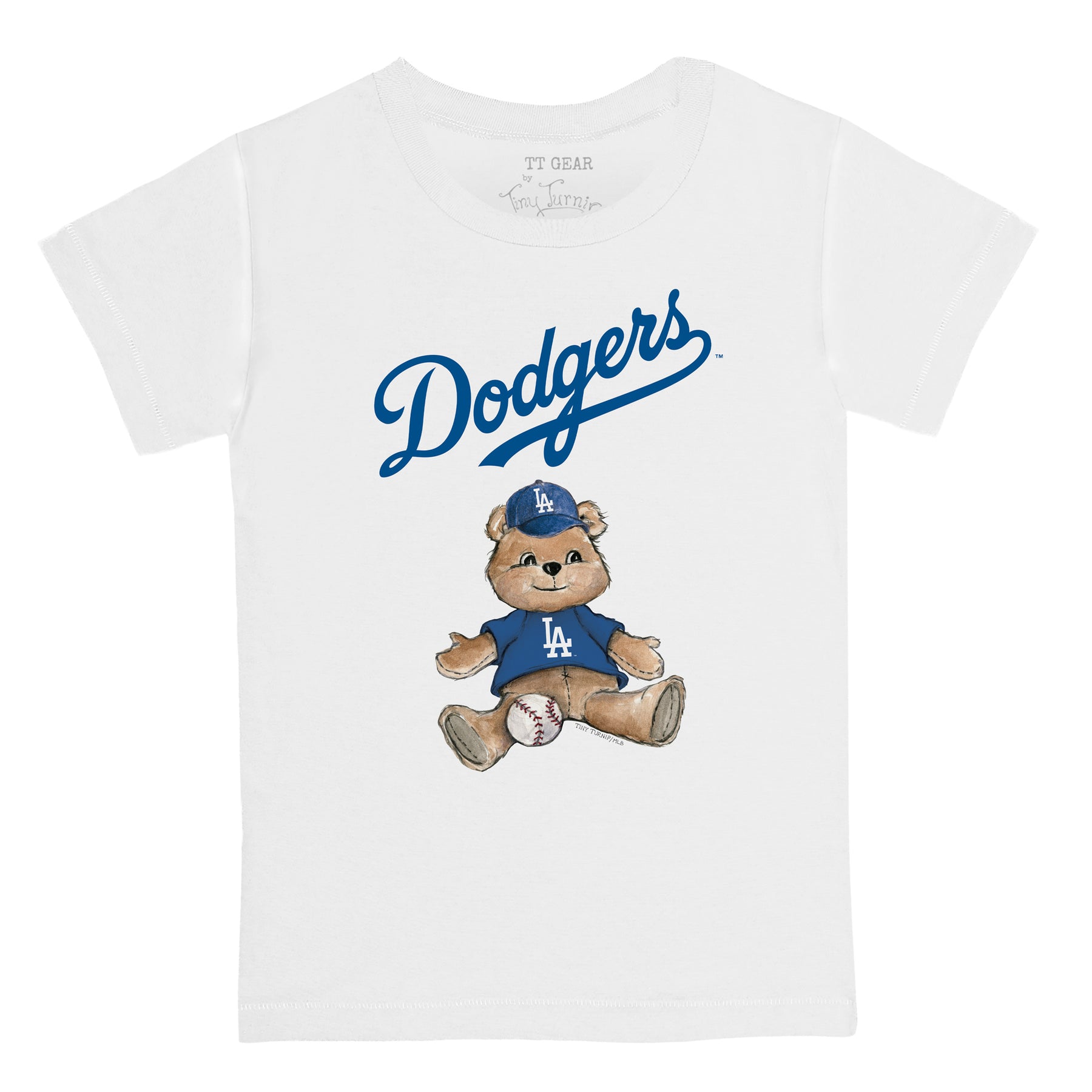 Los Angeles Dodgers Tiny Turnip Infant TT Rex T-Shirt - Royal